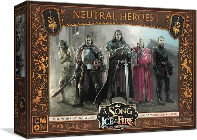 A Song of Ice and Fire Tabletop Miniatures Neutral Heroes I Box Set
