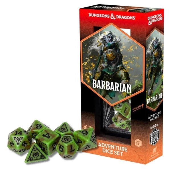 Dungeons & Dragons Adventure Dice Set: Barbarian - Green