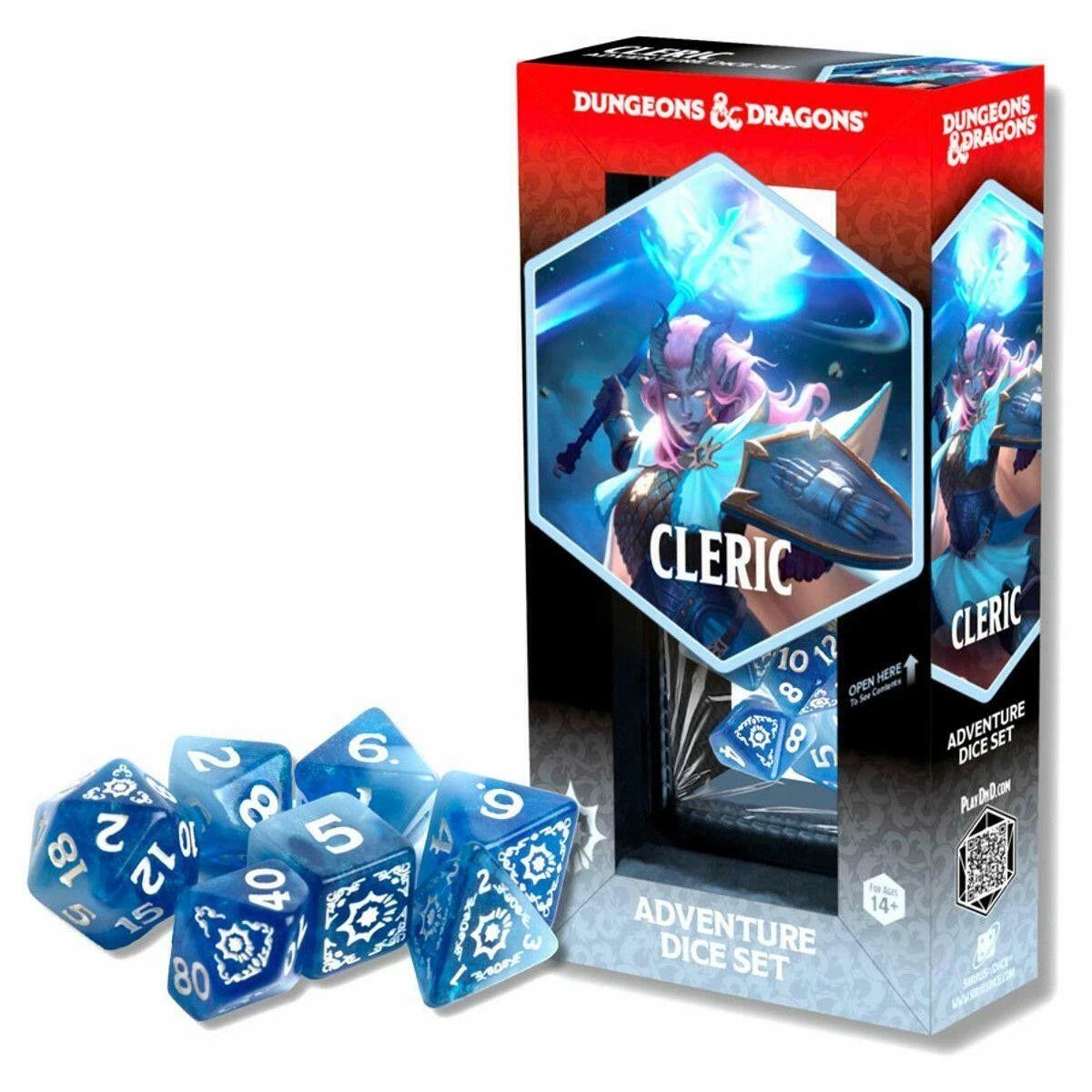 Dungeons and Dragons Adventure Dice Set: Cleric - Blue