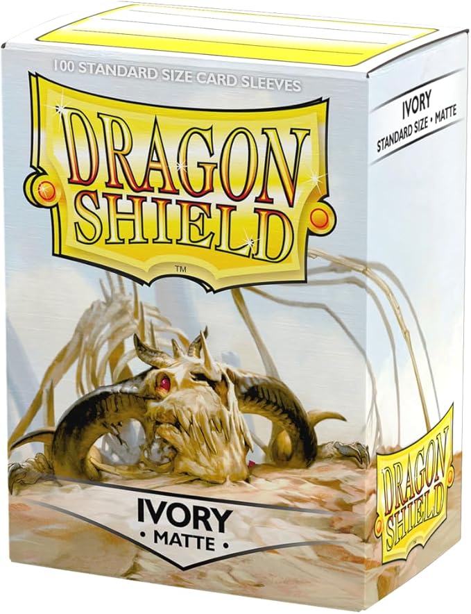 Dragon Shield: Standard Size Card Matte Sleeves - Ivory