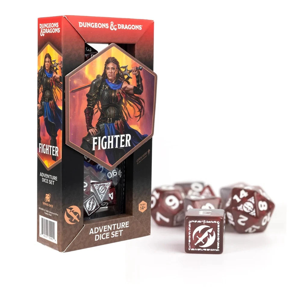 Dungeons & Dragons Adventure Dice Set: Fighter - Red