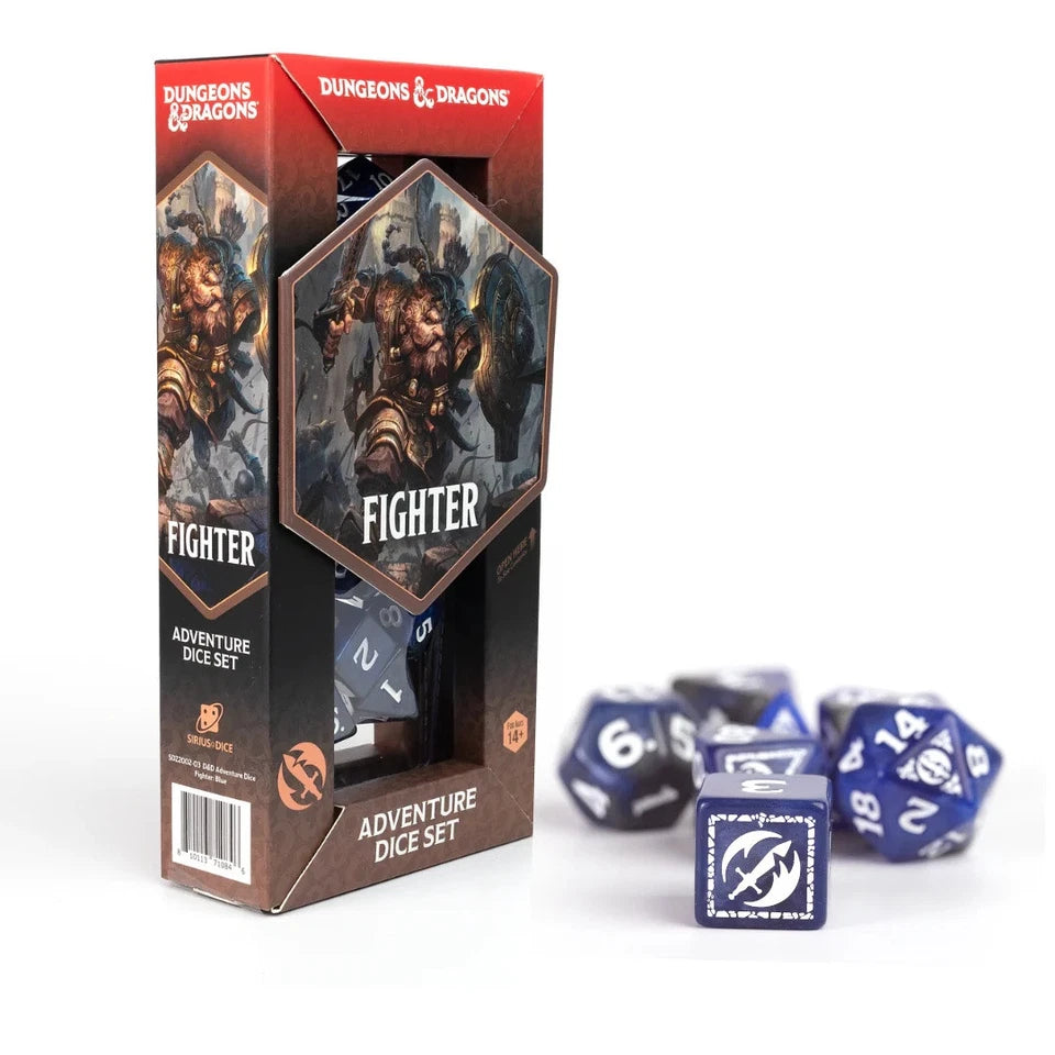 Dungeons & Dragons Adventure Dice Set: Fighter - Blue