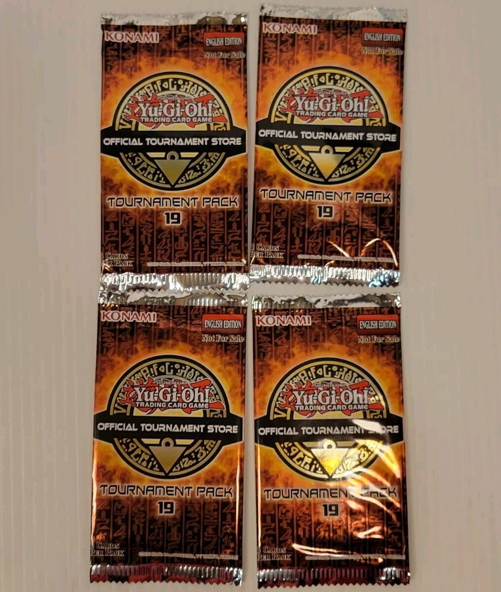 YuGiOh TCG OTS 19 Lot of 4 Sealed Tournament Packs Konami Trading Card Game
