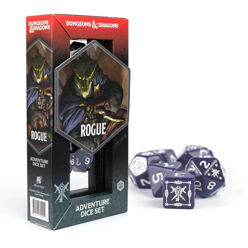 Dungeons & Dragons D&D Adventure Dice: Rogue - Purple