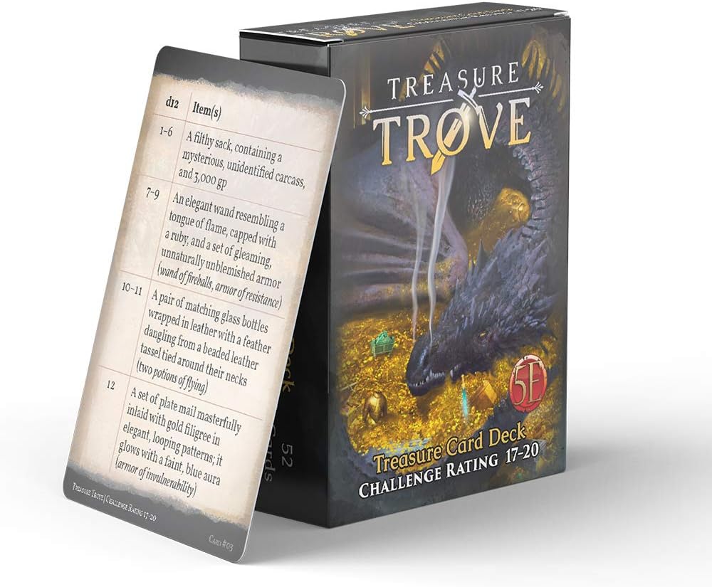 D&D 5E Treasure Trove Deck CR 17-20