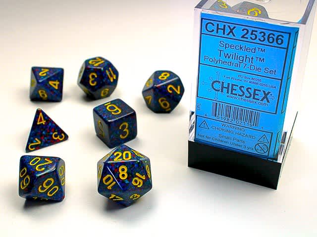 Chessex Speckled Twilight Polyhedral 7-Die Set
