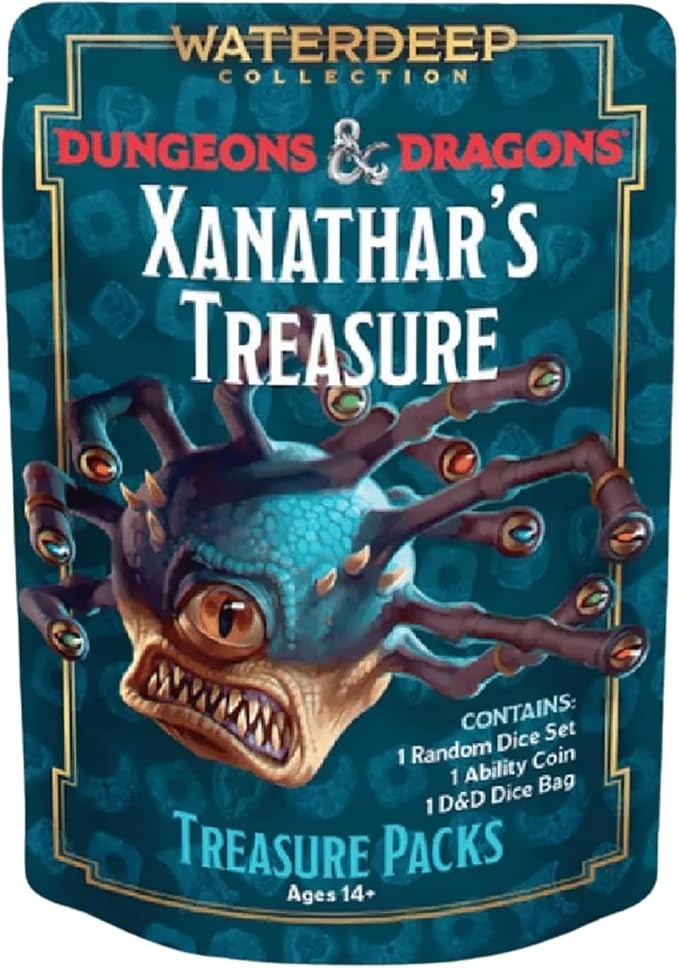 Dungeons & Dragons: Xanathar's Treasure Pack - Randomly Assorted Set w/ 7pc Dice