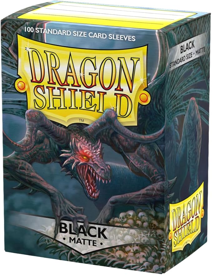 Dragon Shield: Standard Size Card Matte Sleeves - Black