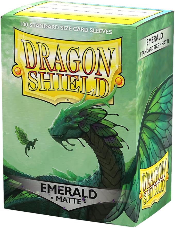 Dragon Shield: Standard Size Card Matte Sleeves - Emerald