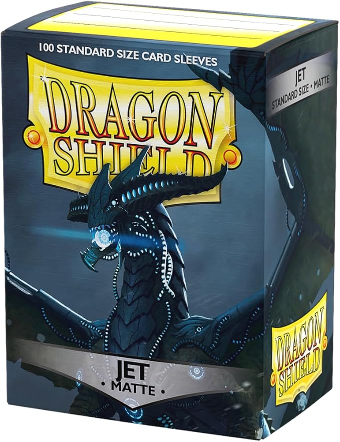 Dragon Shield: Standard Size Card Matte Sleeves - Jet