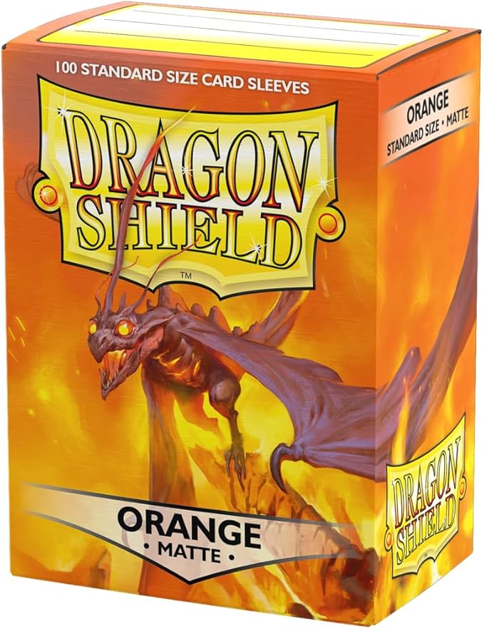 Dragon Shield: Standard Size Card Matte Sleeves - Orange