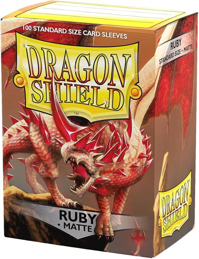 Dragon Shield: Standard Size Card Matte Sleeves - Ruby