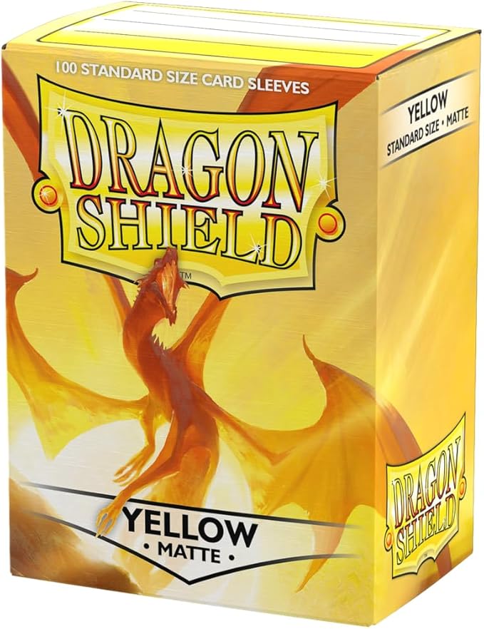 Dragon Shield: Standard Size Card Matte Sleeves - Yellow