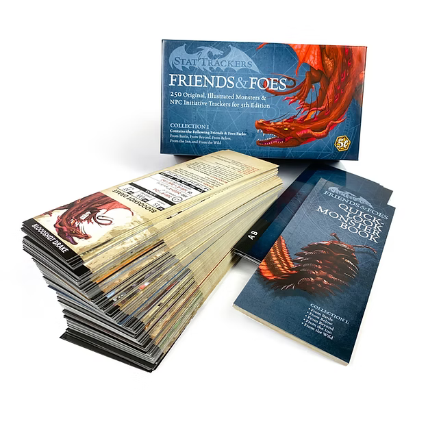Stat Tracker Collection 1: Friends & Foes D&D 5e 2014
