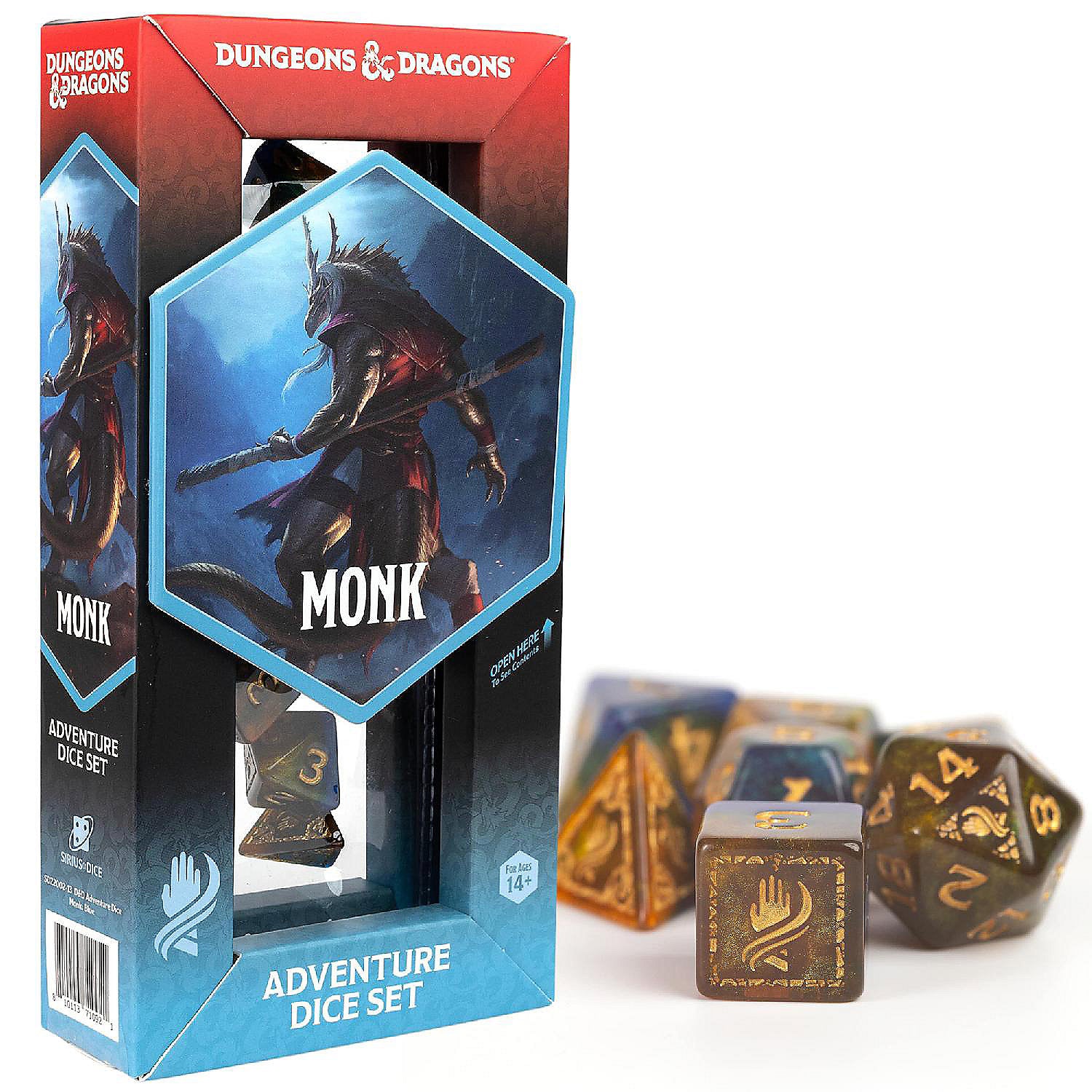 Dungeons & Dragons D&D Adventure Dice: Monk