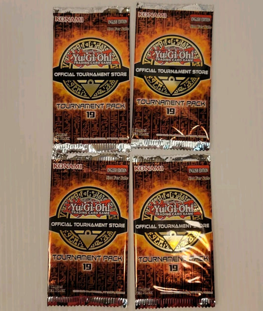 YuGiOh TCG OTS 19 Lot of 4 Sealed Tournament Packs Konami Trading Card Game