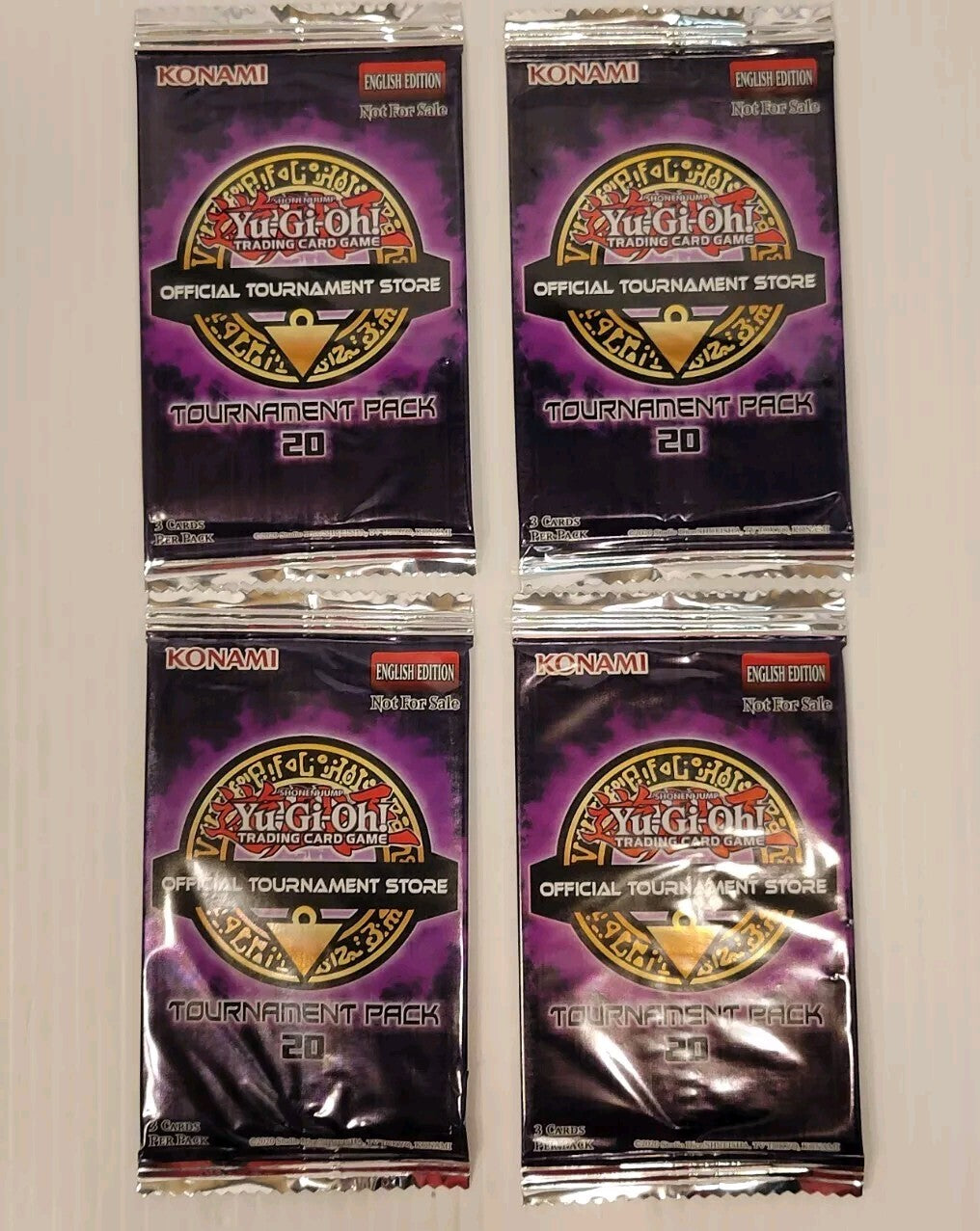 YuGiOh TCG OTS 20 Lot of 4 Sealed Tournament Packs Konami Trading Card Game
