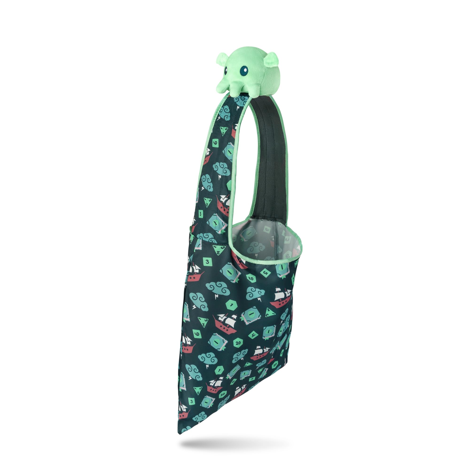 Teeturtle Plushie Tote Bag: Tote Bag + Mint Cthulhu Plushie