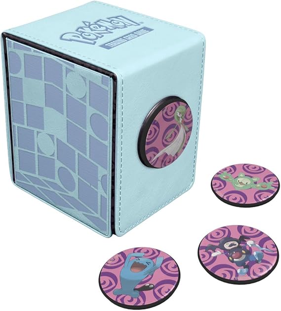 Alcove Click for Pokémon: Luxury Collector's Elegant Limited Edition Durable Secure Card Case Deck Box – Sky Blue