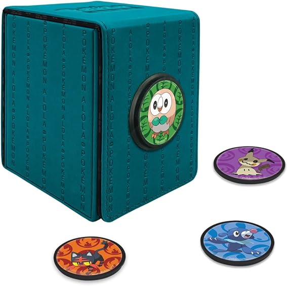 Alcove Click for Pokémon: Luxury Collector's Elegant Limited Edition Durable Secure Card Case Deck Box – Turquoise