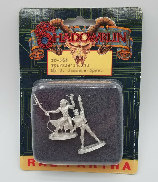 Ral Partha Shadowrun Mini Harlequin & Aina Male & Female Elf Heroes Legends 20-564 Pewter