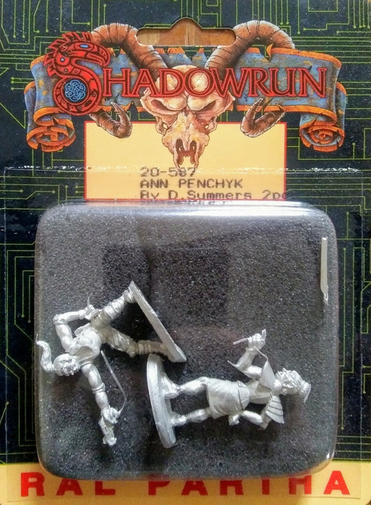 Ral Partha Shadowrun Mini Ann Penchyk 20-587 Pewter