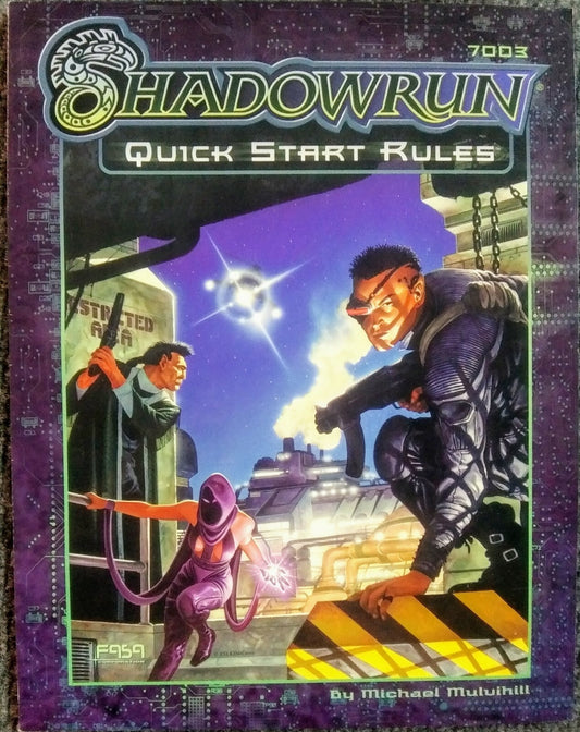 Shadowrun Quick Start Rules RPG SC New FASA Roleplaying Game Sci-Fi Fantasy