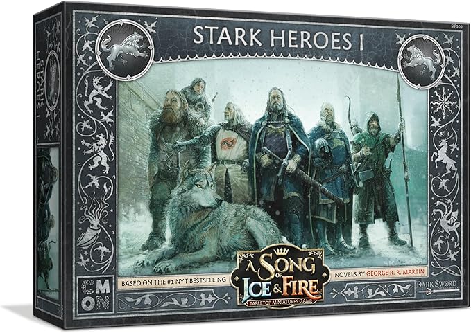 A Song of Ice and Fire Tabletop Miniatures Game Stark Heroes I Set