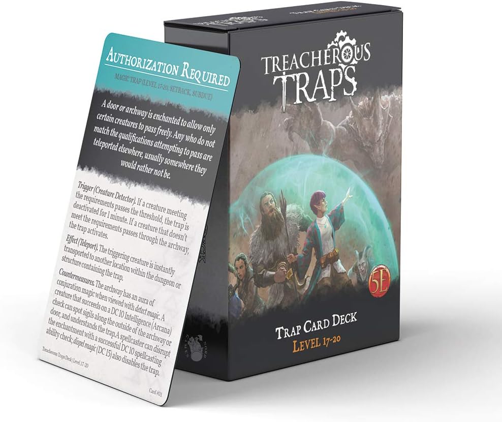 D&D 5E Treacherous Traps Deck  17-20
