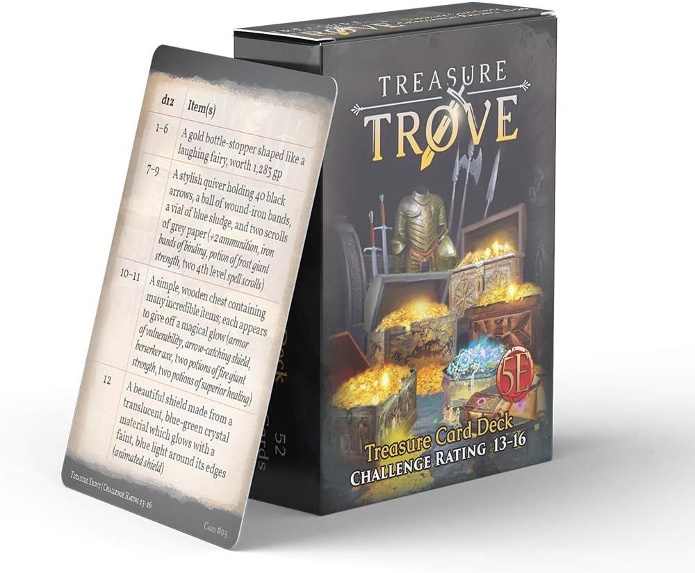 D&D 5E Treasure Trove Deck CR 13-16